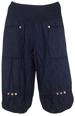 Vexcon Damen 3/4 Hose/Leinenhose aus luftigem Leinen, Made IN Italy von Vexcon