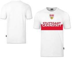 VfB Stuttgart T-Shirt - Cannstatt - weiß Shirt Unisex Größe 3XL von VfB Stuttgart