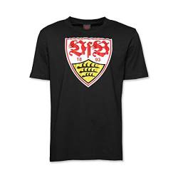 VfB Stuttgart T-Shirt schwarz Wappen Gr. S von VfB Stuttgart