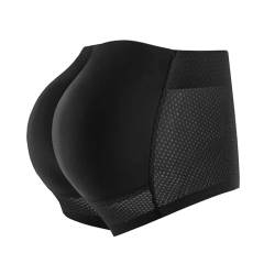 Männer Hintern Gepolsterte Unterwäsche Po-Lifting Boxer-Slips Atmungsaktive Mesh Trunks Body Shaper Buttoceks Push Up Pad Unterhosen (Color : Schwarz, Size : XL) von VhoMes