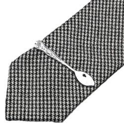 Krawattenklammern für Herren, Krawattenklammer aus Edelstahl for Brillen, Auto, Flugzeug, Gabel, Löffel, Metall, for Herren, Krawattenklammern, Anstecknadel for Herren-Geschenk (Farbe: 7) ( Color : 2 von ViLLeX