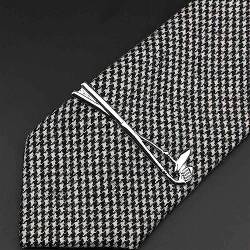 Krawattenklammern für Herren, Krawattenklammer aus Edelstahl for Brillen, Auto, Flugzeug, Gabel, Löffel, Metall, for Herren, Krawattenklammern, Anstecknadel for Herren-Geschenk (Farbe: 7) (Color : 11 von ViLLeX