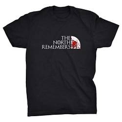 The North Remembers Thrones T-Shirt (Black, 5XL) von ViPER
