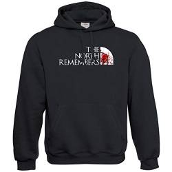 Viper The North Remembers Thrones Hoodie (Black, XXL) von ViPER