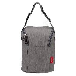 Babyflaschen-Thermotasche Flaschen-Muttermilch-Aufbewahrungs-Aufbewahrungstasche Wasserdichte Nylon-Isolierungs-Tragetasche Kinderwagen-Flaschentasche FüR Mutter, KindertagesstäTte (Grau) von ViaGasaFamido