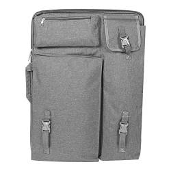 Trage Rucksack, Künstler Portfolio Multifunktions Große 4K wasserdichte Zeichenbrett Tragetasche Künstler Leinwand Tasche 66 x 49 x 6CM Outdoor Sketch Board Tasche[Grau] Mappen von ViaGasaFamido