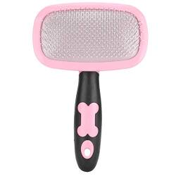 ViaGasaFamido Tierhaarkamm, Katzen Hund Reinigung Haar massagekamm 360 ° Drehung Deshedding Slicker Brush Tier verwicklungen Entfernungskamm Pflegewerkzeug[Pink] Bürsten von ViaGasaFamido