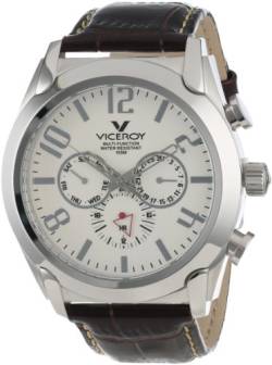 Viceroy Damen Analog Quarz Smart Watch Armbanduhr mit Leder Armband 40347-05 von Viceroy