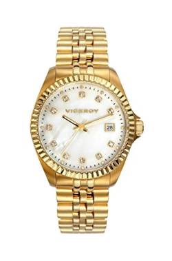 Viceroy Damen Analog Quarz Uhr mit Edelstahl Armband 432254-07 von Viceroy