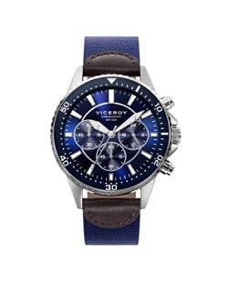 Viceroy Herren Chronograph Quarz Uhr mit Stoff Armband 401069-37 von Viceroy