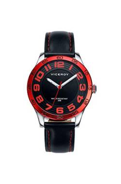 Viceroy Jungen Analog Quarz Uhr mit Leder Armband 40445-75 von Viceroy