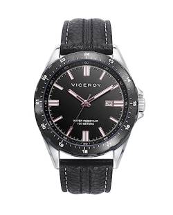 Viceroy Reloj Magnum 401297-53 Acero y piel Negra von Viceroy