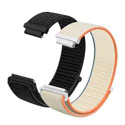 Vicloon Fabric Nylon Uhrenarmband, 16mm/18mm/20mm mit Smartwatch Armband Schnellverschluss,Ersatz Klettarmband, Watch Straps für Herren Damen von Vicloon