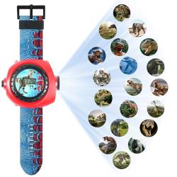 Vicloon Kinderuhr, Kinder Projektor Uhr, Digital Uhren für Kinder Dinosaurier Clamshell-Design mit 24 Projektions Muster, Armbanduhr für Kinder Armbanduhr mit Projektor Elektronische Armbanduhr Kinder von Vicloon