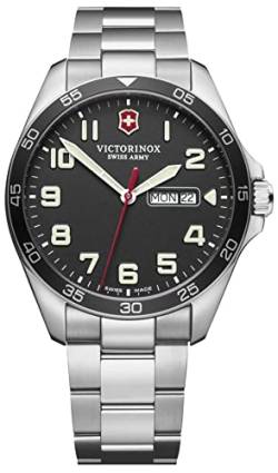 Victorinox Field Watch Herren-Armbanduhr, analog, Quarz, mit Edelstahl-Armband, V241849, Armband, Silber, Armband, Silber, Armband von Victorinox