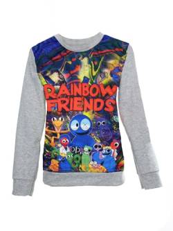 Vicyol S&D Rainbow Friends Langarm-Sweatshirt ohne Kapuze für Jungen oder Mädchen, Mehrfarbig, Ssg1302, 14 von Vicyol S&D