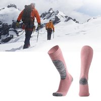 Viellan Skisocken Sneakersocken, Arbeitssocken, Laufsocken, Wandersocken Skisocken, Thermosocken, Damen und Herren, Rot, lila von Viellan