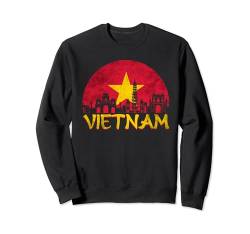 Vietnam Vietnamesische Flagge Hanoi Saigon Asien Sweatshirt von Vietnam