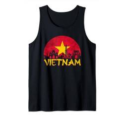 Vietnam Vietnamesische Flagge Hanoi Saigon Asien Tank Top von Vietnam
