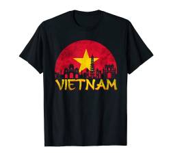 Vietnamesische Flagge Hanoi Saigon Asien T-Shirt von Vietnam