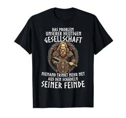 Wikinger Viking Wolf Nordische Mythologie Runen Normanne T-Shirt von Viking Wikinger Odin Berserker Germanen Krieger