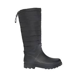 Viking Damen Puffer Warm Rain Boot, Schwarz, 37 EU von Viking