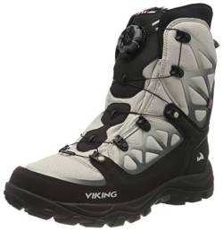 Viking Unisex Constrictor Iii Boa Schneestiefel, Light Grey Black, 39 EU von Viking