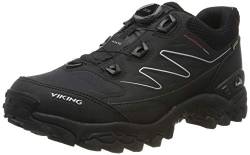 Viking Unisex-Erwachsene Anaconda 4x4 Boa GTX Trekking-& Wanderhalbschuhe, Schwarz (Black/Orange 231), 39 EU von Viking