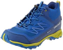 Viking Unisex Tind Mid GTX Walking Shoe, Blue/Khaki, 35 EU von Viking