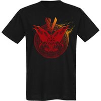 Vikings Flames Herren T-Shirt schwarz von Vikings