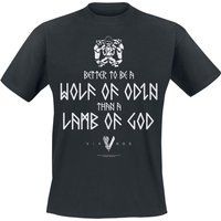 Vikings T-Shirt - Wolf Of Odin - S bis L - für Männer - Größe M - schwarz  - Lizenzierter Fanartikel von Vikings