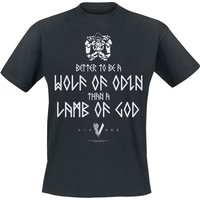 Vikings T-Shirt - Wolf Of Odin - S bis L - für Männer - Größe S - schwarz  - Lizenzierter Fanartikel von Vikings