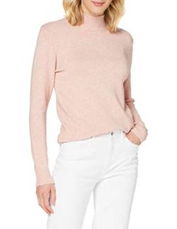 Vila NOS Damen VIRIL Turtleneck L/S Knit TOP-NOOS Pullover, Rosa (Total Eclipse/Detail:Melange), S von Vila NOS