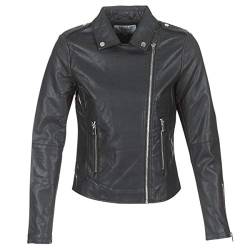 Vila Clothes Damen Vicara Faux Leather Jacket Jacke, Schwarz, 36 (Herstellergröße: S) von Vila