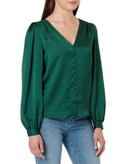 Vila Damen Multi V-neck L/S Shirt/Su - Noos Bluse, Pineneedle, 36 EU von Vila