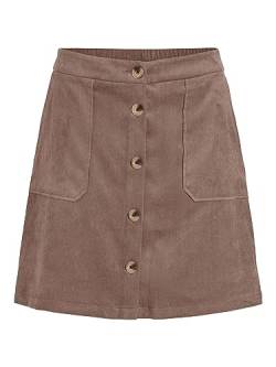 Vila Damen Rock VICOURDIE HW Short Skirt/PB (40, Brown Lentil) von Vila