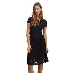 Vila Damen Vikalila Capsleeve Lace Dress - Noos Kleid, Schwarz, S EU von Vila