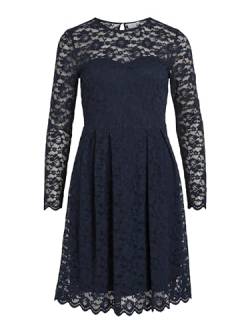 Vila Damen Vikalila L/S Lace - Noos Dress, Navy Blazer, L EU von Vila