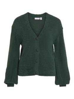 Vila Damen Vilajuli Ls Oversize Rev Knit Cardi-noos Strickjacke, Pineneedle, XS EU von Vila