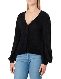 Vila Damen Vilajuli Ls Oversize Rev Knit Cardi-noos Strickjacke, Schwarz, M EU von Vila