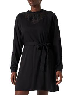 Vila Damen Visuvita L/S Lace Dress / Su - Noos Kleid, Schwarz, 44 EU von Vila