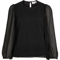 Vila Langarmshirt Falia (1-tlg) Drapiert/gerafft, Cut-Outs von Vila