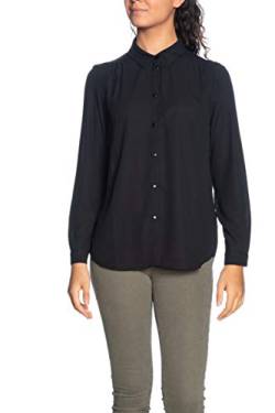 Vila NOS Damen Vilucy L/S Button Shirt - Noos Bluse, Schwarz (Black Black), L EU von Vila