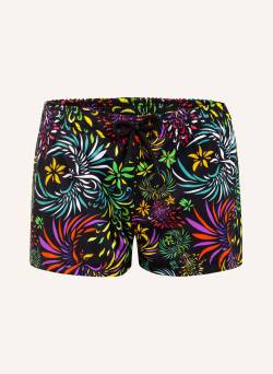 Vilebrequin Badeshorts Evening Birds schwarz von Vilebrequin