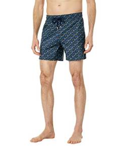 Vilebrequin Ultraleichte Und Verstaubare Micro Ronde des Tortues Rainbow Badeshorts Für Herren, Marineblau, M von Vilebrequin