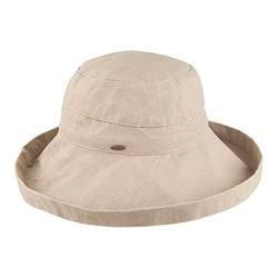 Village Hats Scala Packbarer Sonnenhut Lanikai Damen - Taupe - One Size von Village Hats