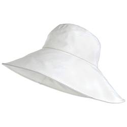 Village Hats sur la tête Monaco Packbarer Sonnenhut - Weiß - L von Village Hats