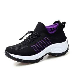 Vimlo Orthofit – Orthopädische Schuhe for Damen, Ultra-Bequeme, atmungsaktive Mesh-Tennis-Sneaker, orthopädische Slip-on-Wanderschuhe for Damen (Color : A, Size : 44) von Vimlo