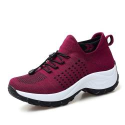 Vimlo Orthofit – Orthopädische Schuhe for Damen, Ultra-Bequeme, atmungsaktive Mesh-Tennis-Sneaker, orthopädische Slip-on-Wanderschuhe for Damen (Color : C, Size : 39) von Vimlo