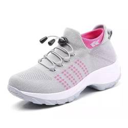 Vimlo Orthofit – Orthopädische Schuhe for Damen, Ultra-Bequeme, atmungsaktive Mesh-Tennis-Sneaker, orthopädische Slip-on-Wanderschuhe for Damen (Color : D, Size : 38) von Vimlo